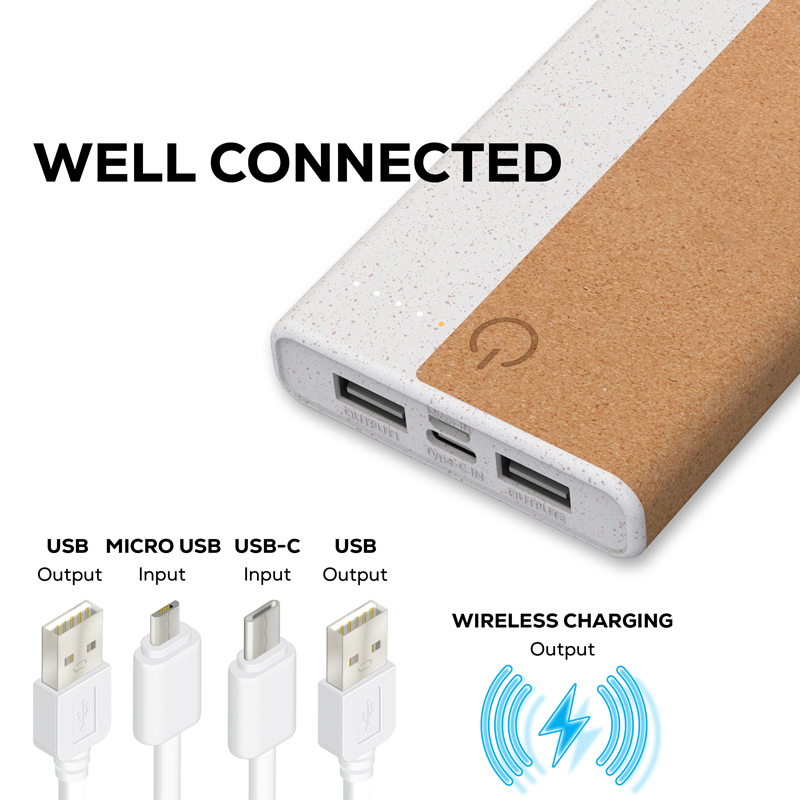 Norfolk Wireless Power Bank 10,000 mAh (Stock) Finsbury Green